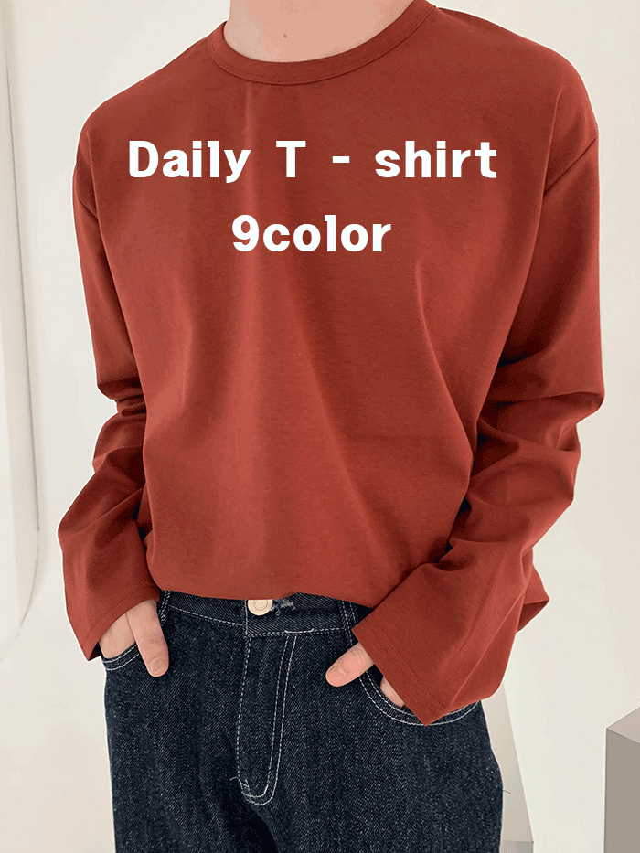 남녀공용 미니멀 분또 티셔츠(9color)