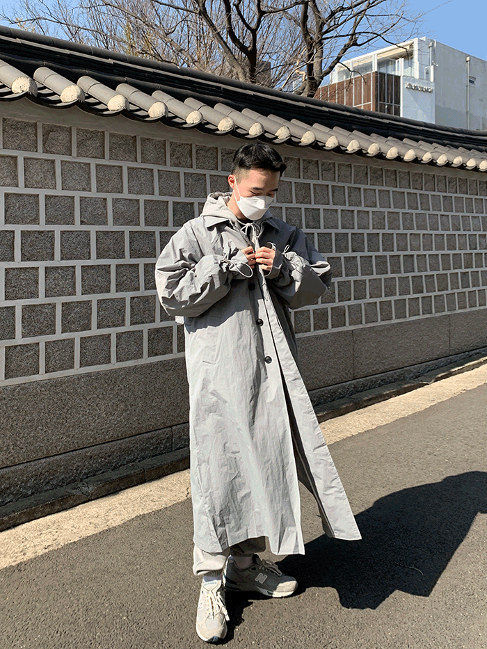 남녀공용 벌룬 스트링 바람막이 (2color)