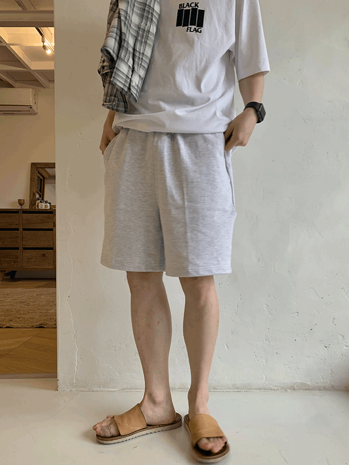 남녀공용 어센 해비 쭈리 반바지(3color)