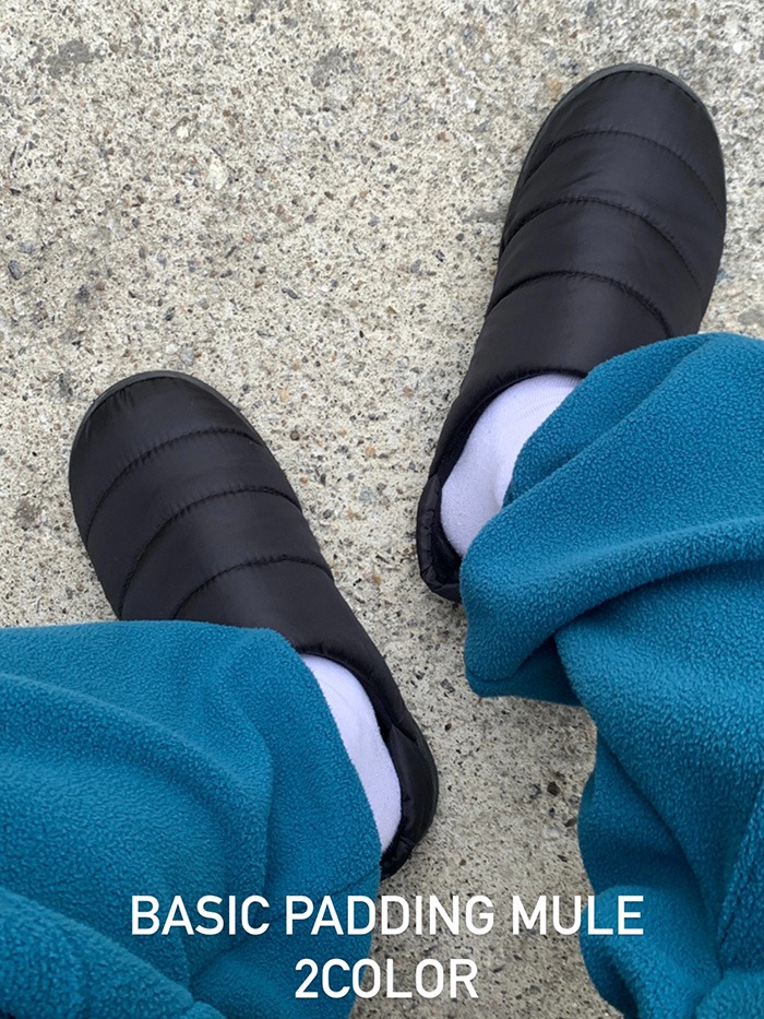 남자여자 패딩 슬리퍼 패딩신발 겨울신발 슬립온(2color)