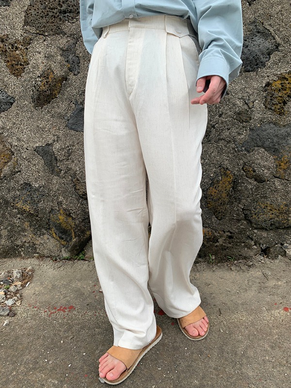 남녀공용 베일 와이드 팬츠(2color)