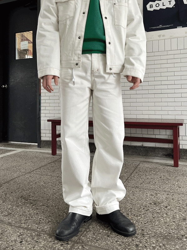 남녀공용 논페이드 데님 팬츠(3color)